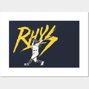 Rhys Hoskins Milwaukee Rhys Lightning Posters and Art